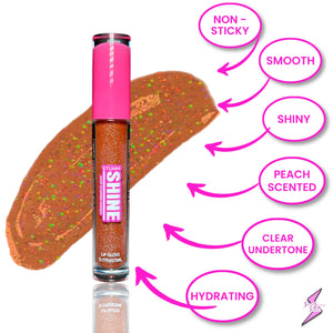 STUNN SHINE: Holographic Glitter Chocolate Lipgloss