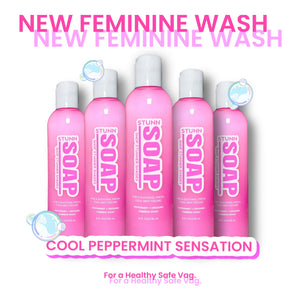 Peppermint and Oregano Feminine Wash for Balanced pH, Odor Elimination, Dry and Itchy Skin with Aloe Vera and Sea Salt